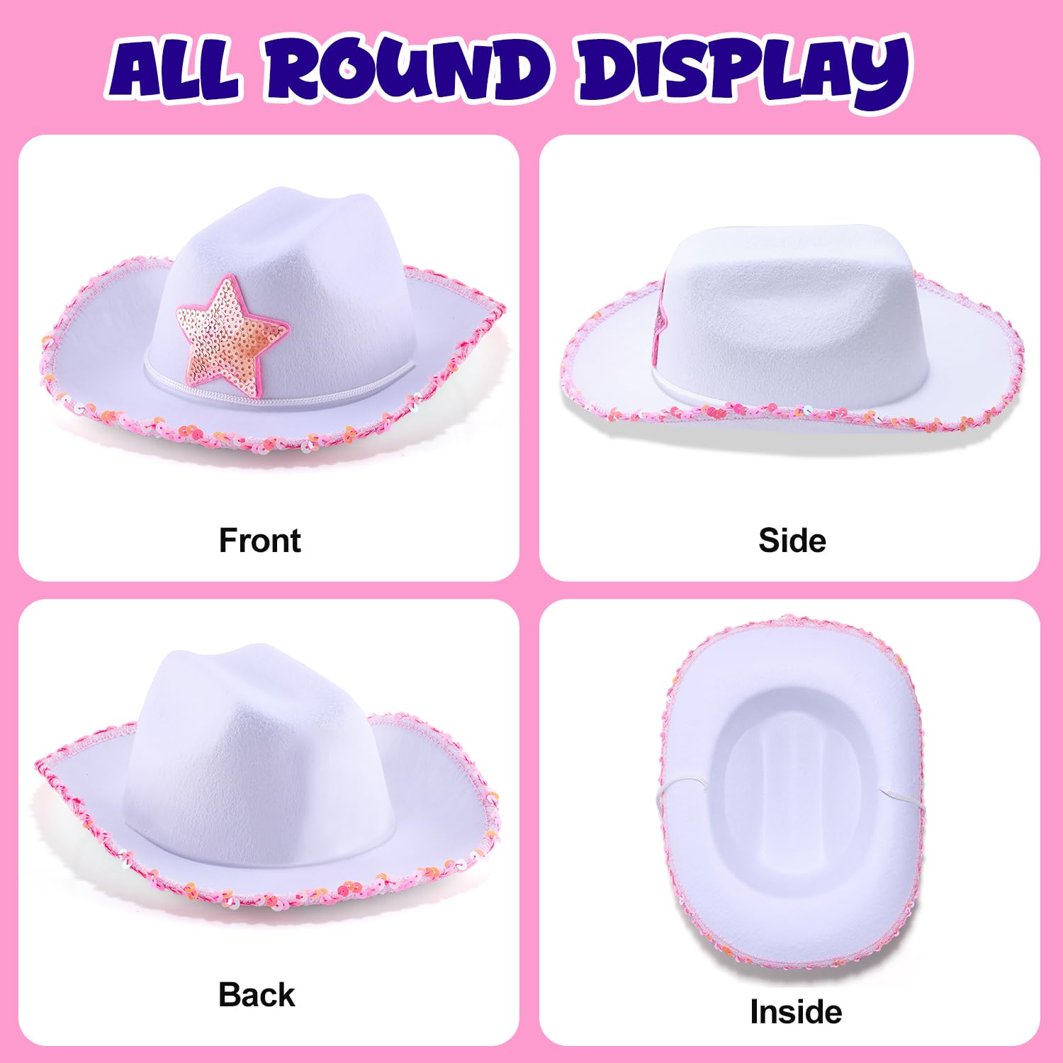Flatlay of Babelshar cowboy hat and bandana set