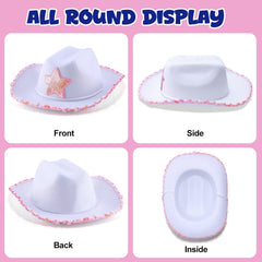 Flatlay of Babelshar cowboy hat and bandana set