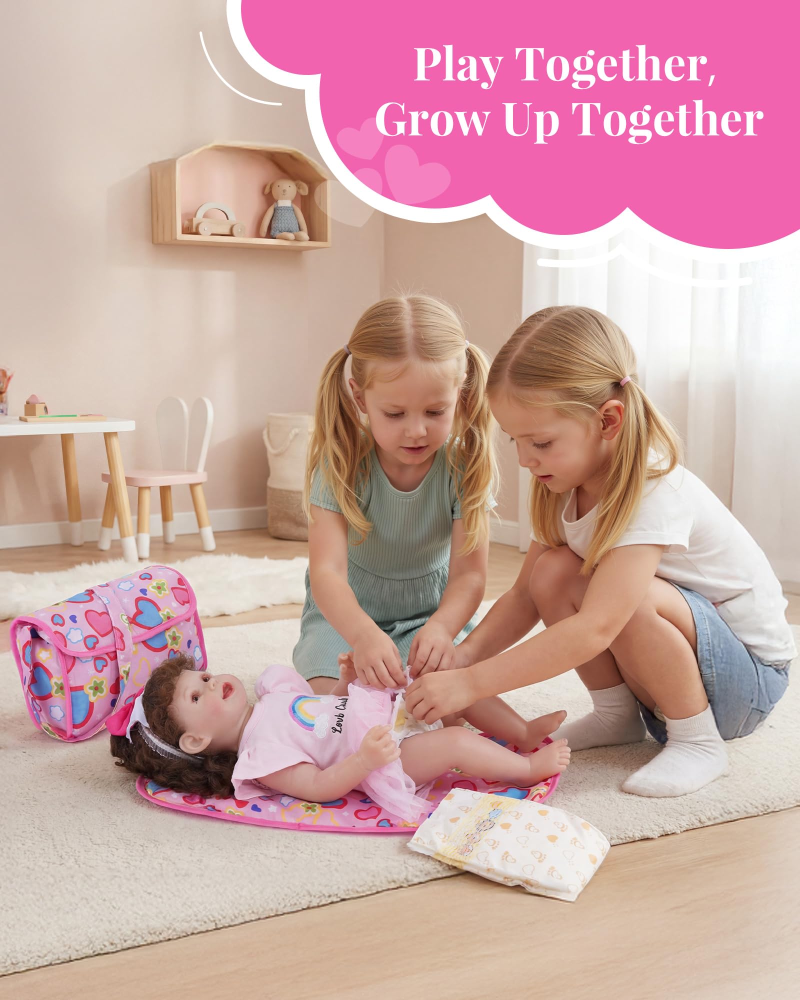 BABESIDE 11pcs doll clothes playset bib — handy accessory for feeding role-play