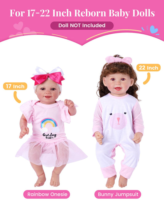BABESIDE 11pcs doll clothes playset headbands — cute accents for styling outfits