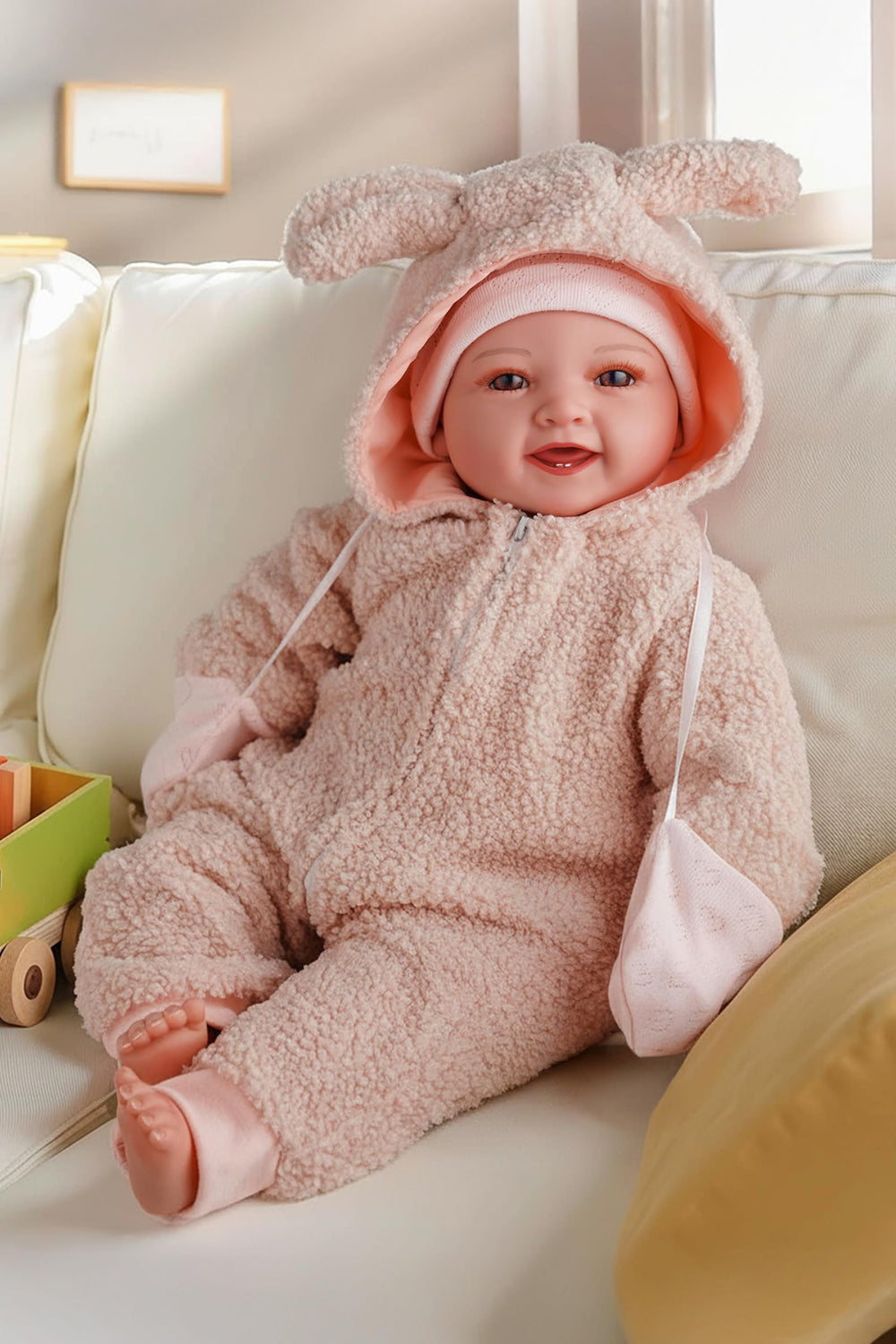 BABESIDE 15-Inch soft baby doll, easy-to-hold for tiny hands, ideal for nurturing pretend play
