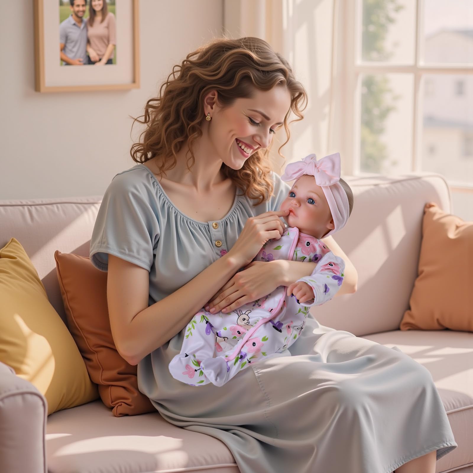 BABESIDE diaper helps quick outfit changes and photo-ready scenes.