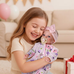 BABESIDE 18-inch doll features soft vinyl limbs for gentle hugs and posing.