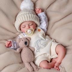 BABESIDE poseable limbs help kids swaddle and position the doll naturally.