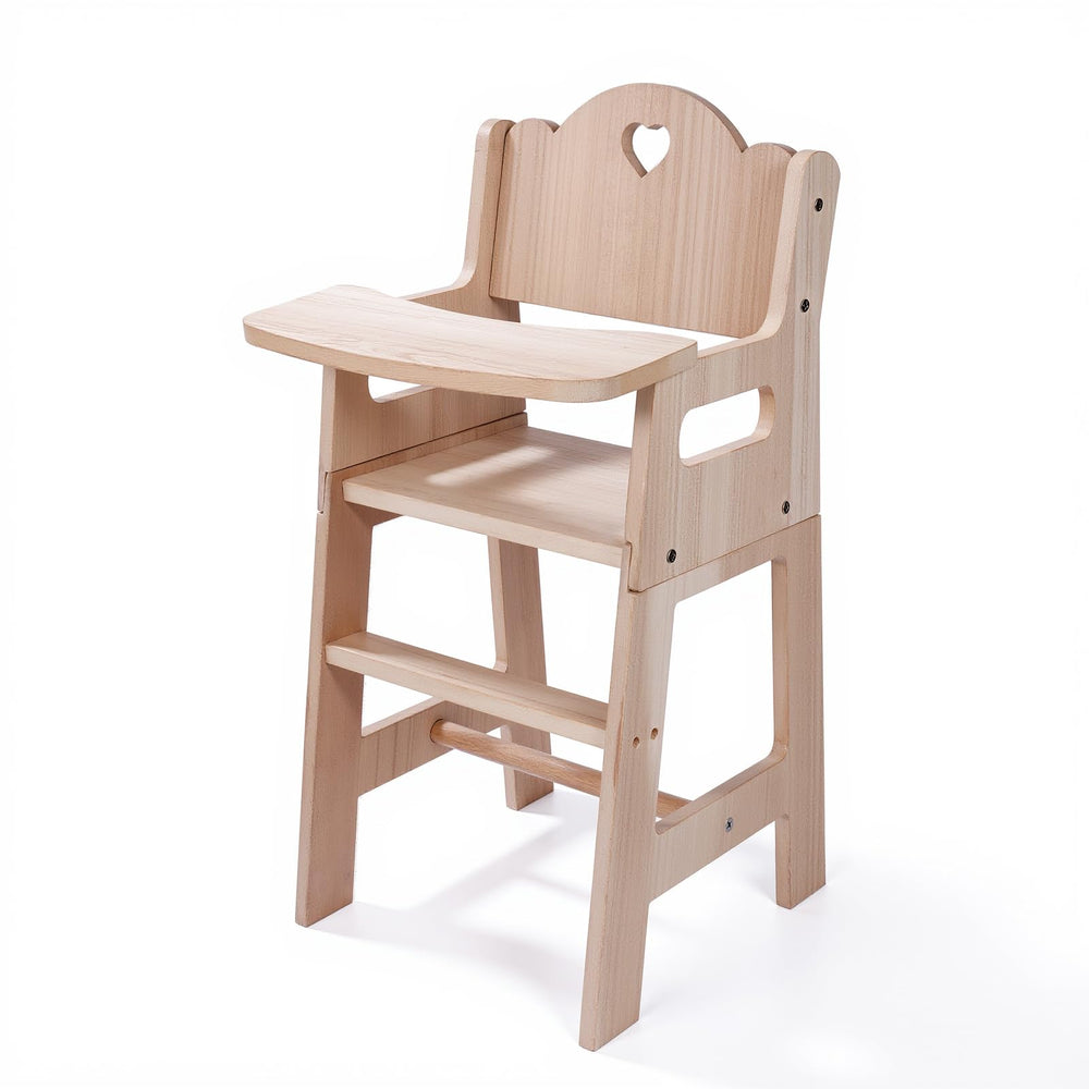 BABESIDE Baby Doll High Chair assembly in minutes for quick pretend play setup.