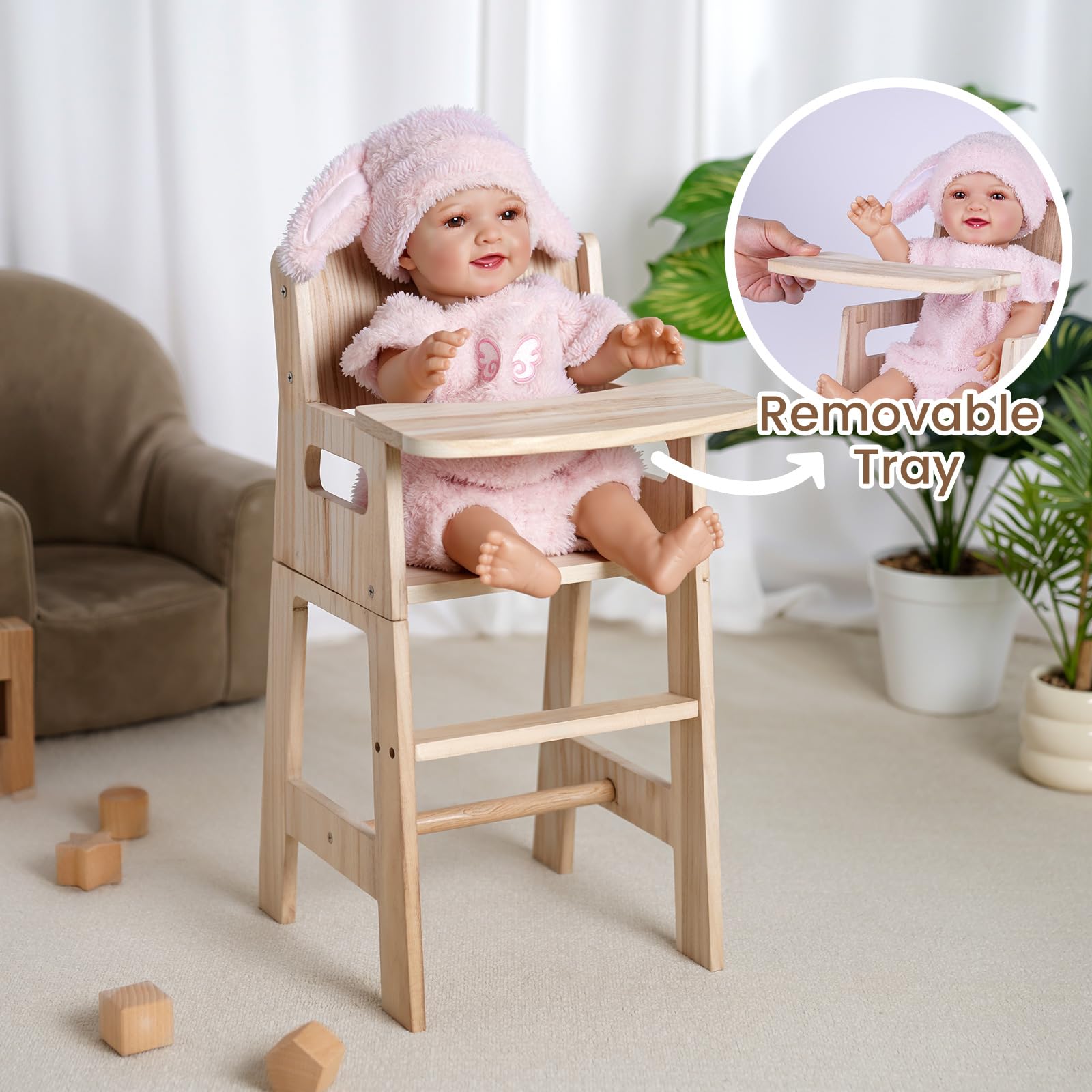 Smooth edges and rounded corners keep little hands safe.