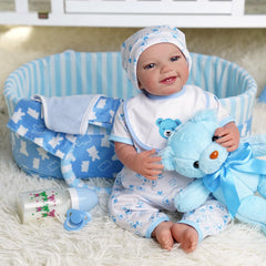 BABESIDE bear stuffed toy adds a cuddly companion to scenes.