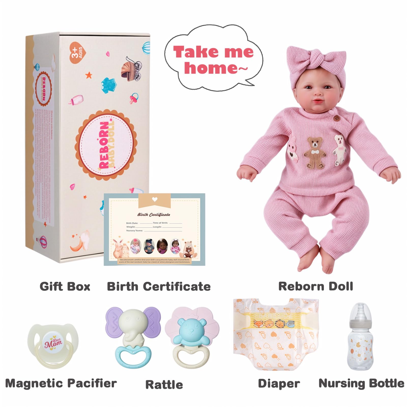 BABESIDE Benson 20inch poseable doll ideal for gentle play and display