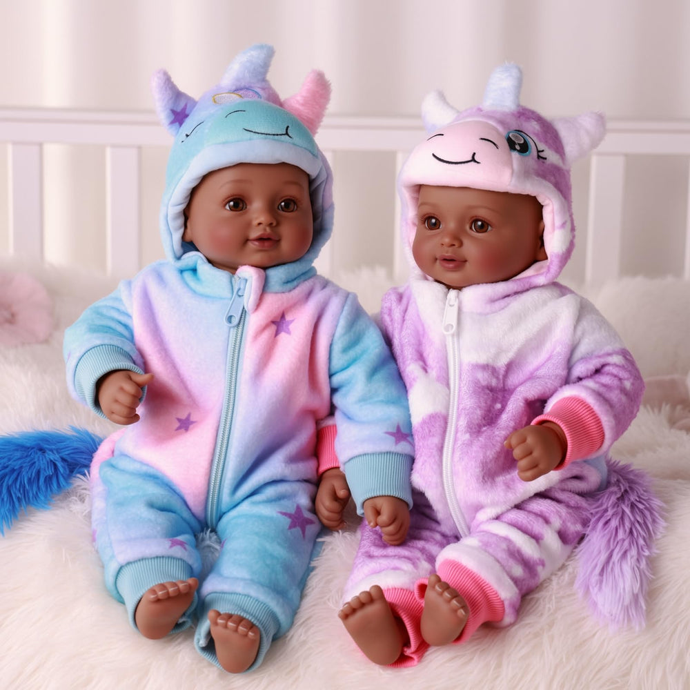 BABESIDE twins with cloth bodies for soft, comforting snuggles