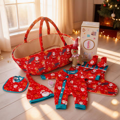 BABESIDE Christmas bassinet for 17-22 inch dolls, adds cozy resting spot