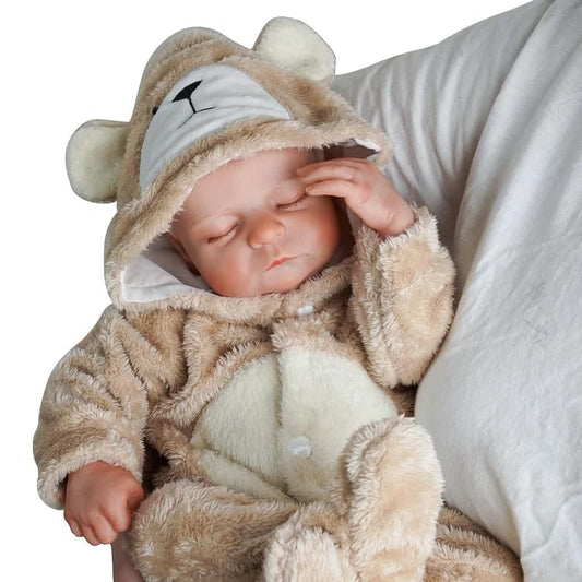 BABESIDE coordinating hat with khaki doll clothes for complete look