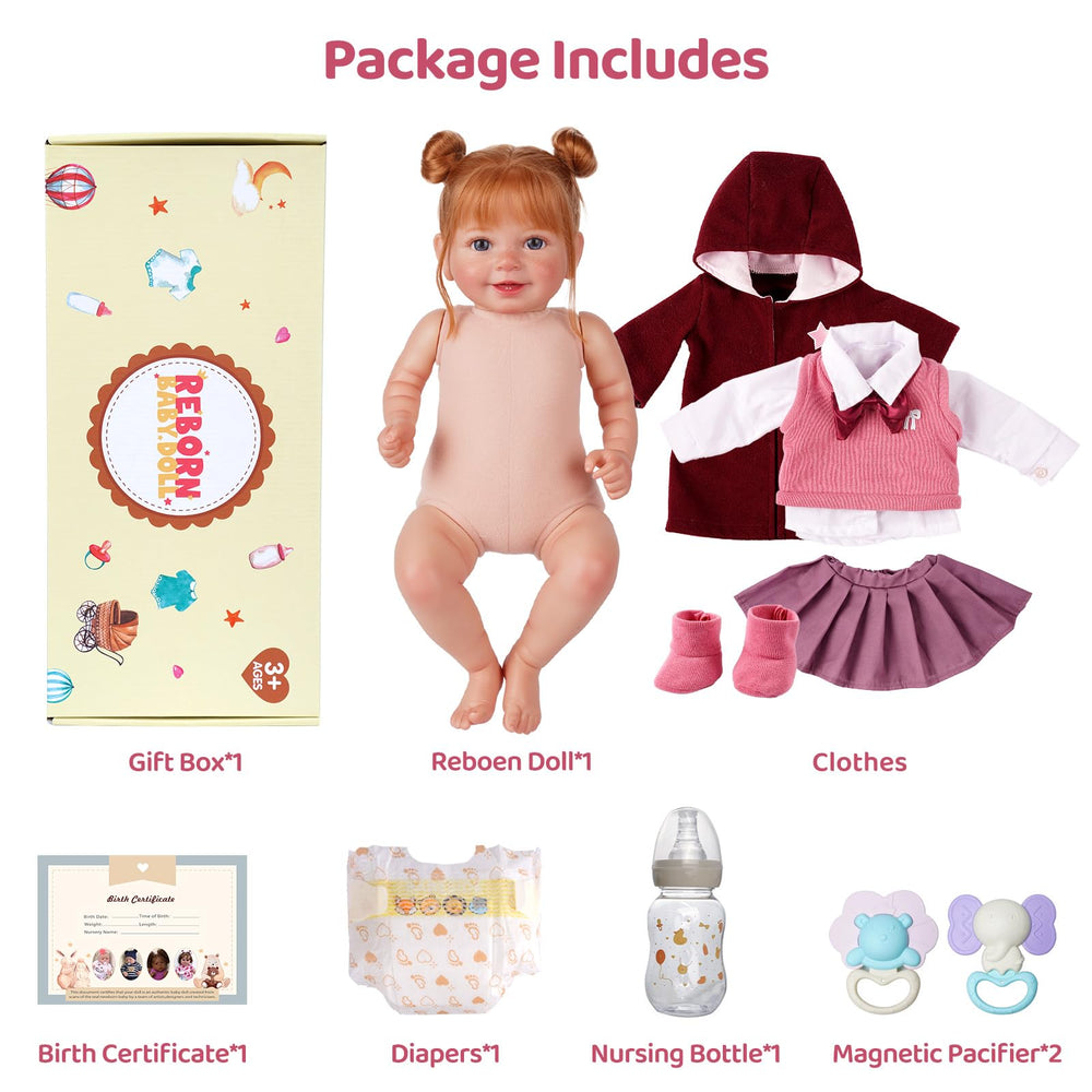 BABESIDE Dara accessories included in the gift set for nurturing play