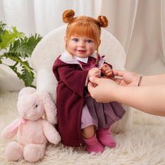 BABESIDE Dara pink princess dress close-up highlighting adorable outfit for pretend play