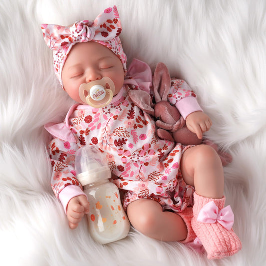 BABESIDE Dara 20-inch doll face with lifelike expressions for imaginative play.