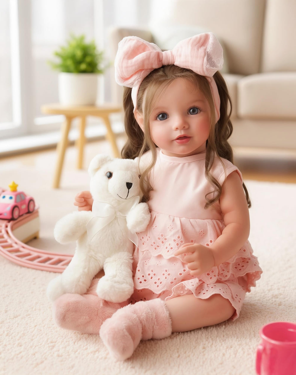 BABESIDE Dara gift box with nurturing accessories for care play