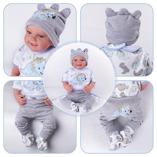 BABESIDE dinosaurs trousers for 17-22 inch dolls offer cozy daily outfits