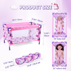BABESIDE compatibility for 18 inch to 22 inch dolls supports versatile pretend play.