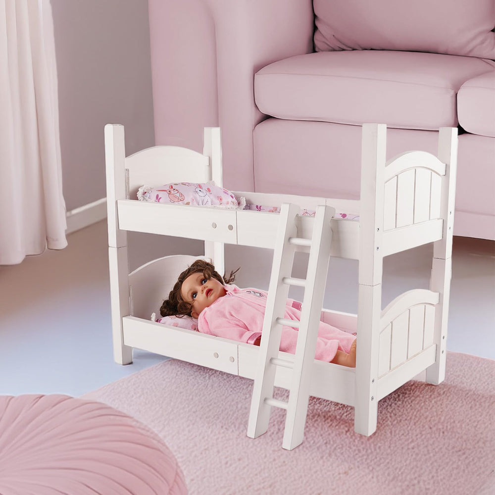 Babeside bunk bed fits 17-20 inch dolls for realistic play.