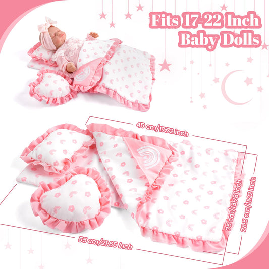 Babeside doll bed mattress with soft texture for realistic pretend play.