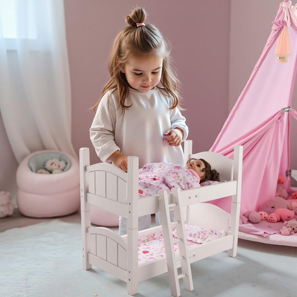 Babeside bedding features a pink bunny pattern to enhance cozy scenes.