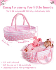 Babeside doll bib for tidy feeding pretend play sessions