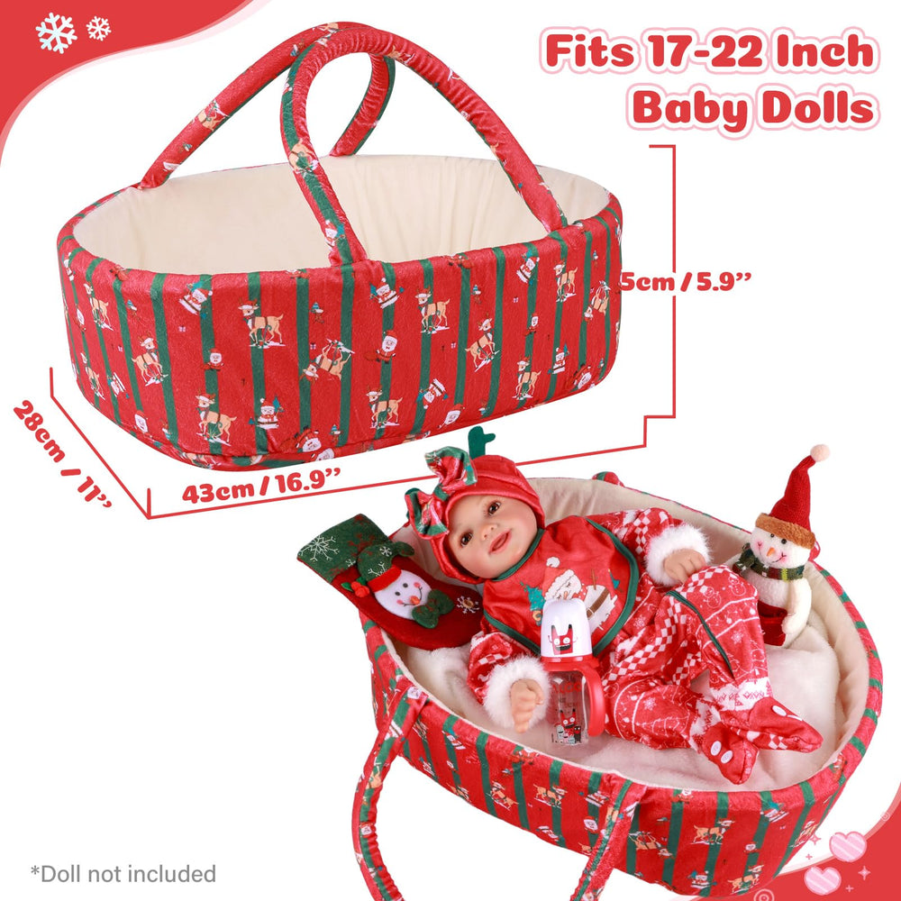 BABESIDE doll bib—easy-clean accessory for mess-free holiday dressing