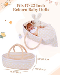 Babeside doll bib protects outfits during pretend meals