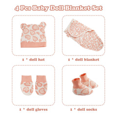 BABESIDE doll blanket close-up shows durable knit stitching.
