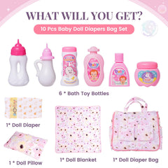 BABESIDE doll blanket in soft fabric for cozy play sessions