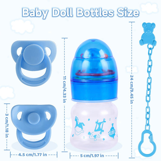 BABESIDE doll bottle with pink cap adds cute care-play realism