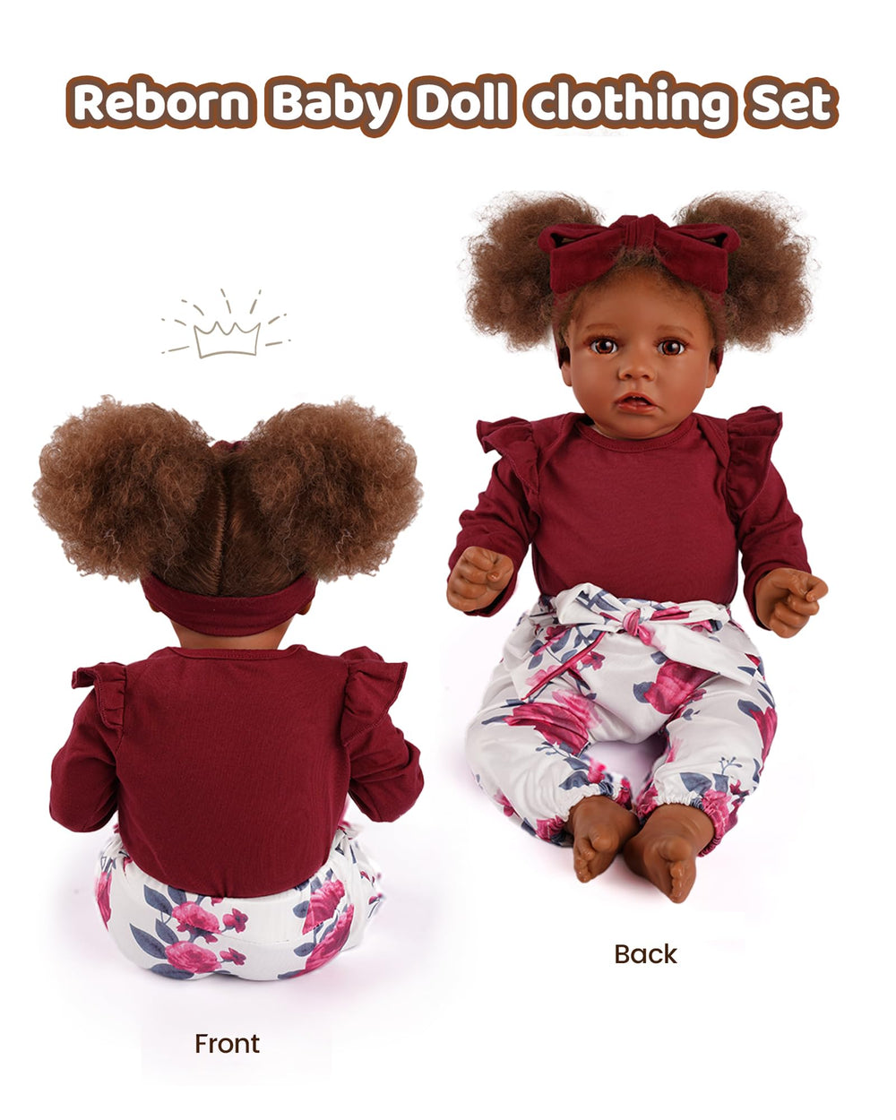Soft fabric texture highlights comfort and realism in BABESIDE doll clothes.