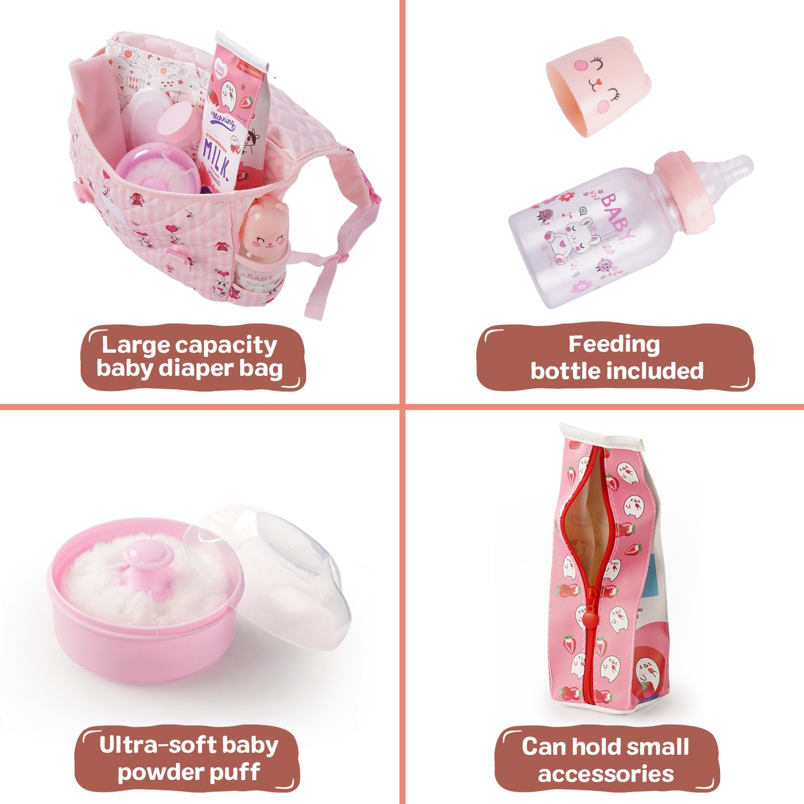 BABESIDE doll diaper pad for tidy changes during playtime
