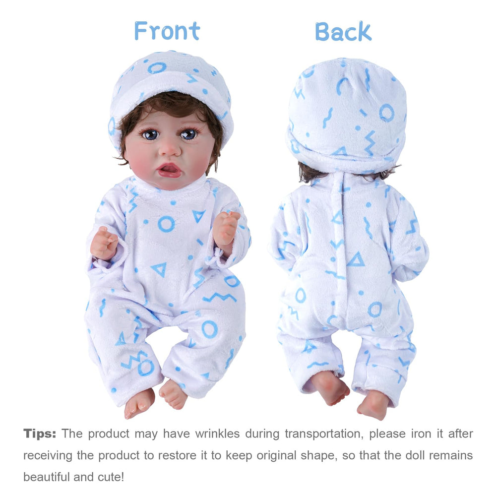 BABESIDE doll diaper set, snug fit and reusable after washing.