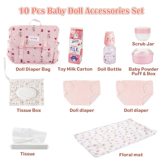 BABESIDE doll diaper pair ready for pretend changing play and care