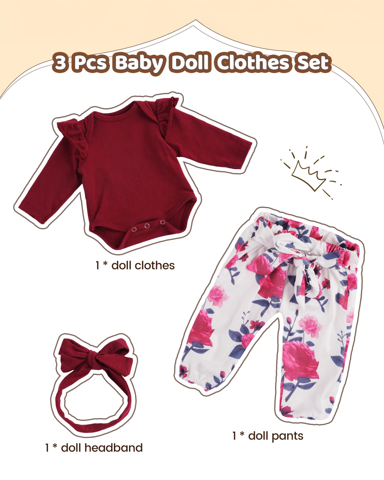 Doll dressing play with BABESIDE set sparks imagination and storytelling.