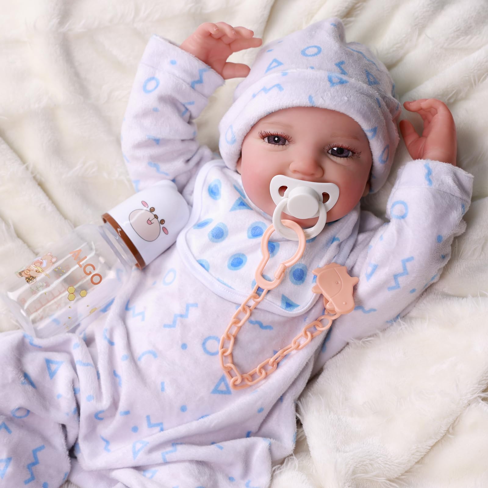 BABESIDE doll feeding playset packaging demonstrates complete set and gift-ready look