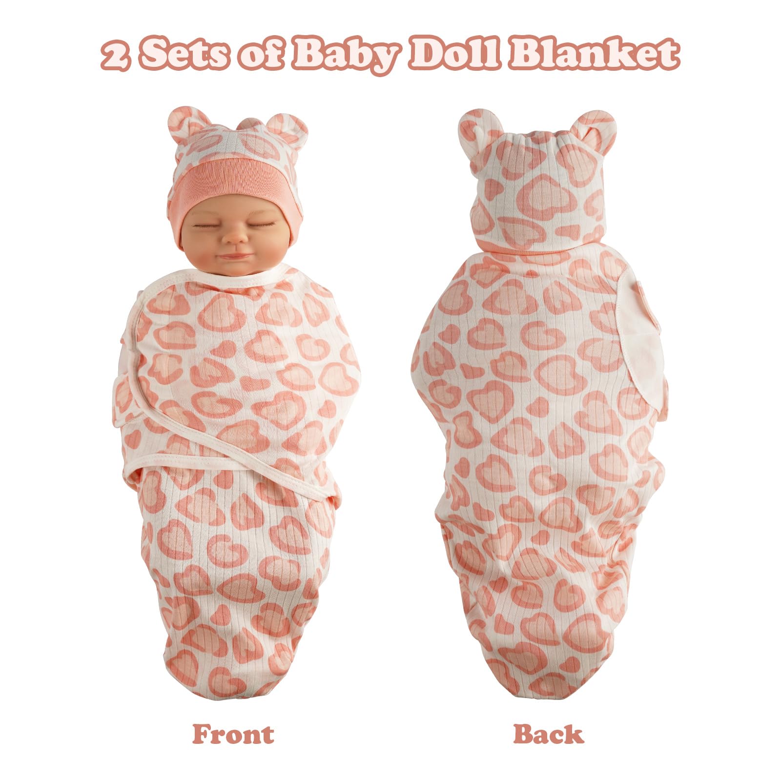 BABESIDE pink doll gloves provide warmth and realistic detail.