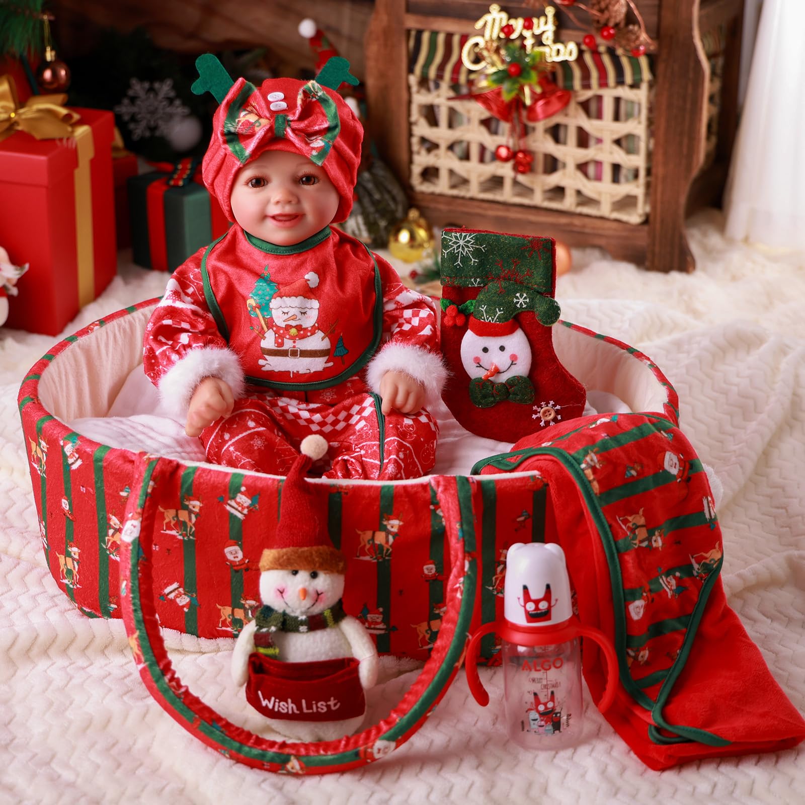 BABESIDE doll hat—adorable holiday headwear for stylish playtime