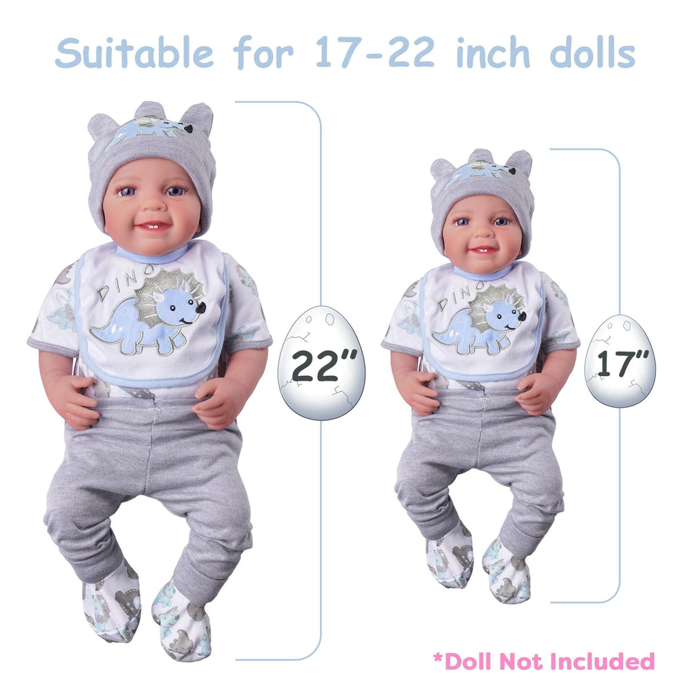 BABESIDE doll hat completes dinosaurs outfits with extra warmth
