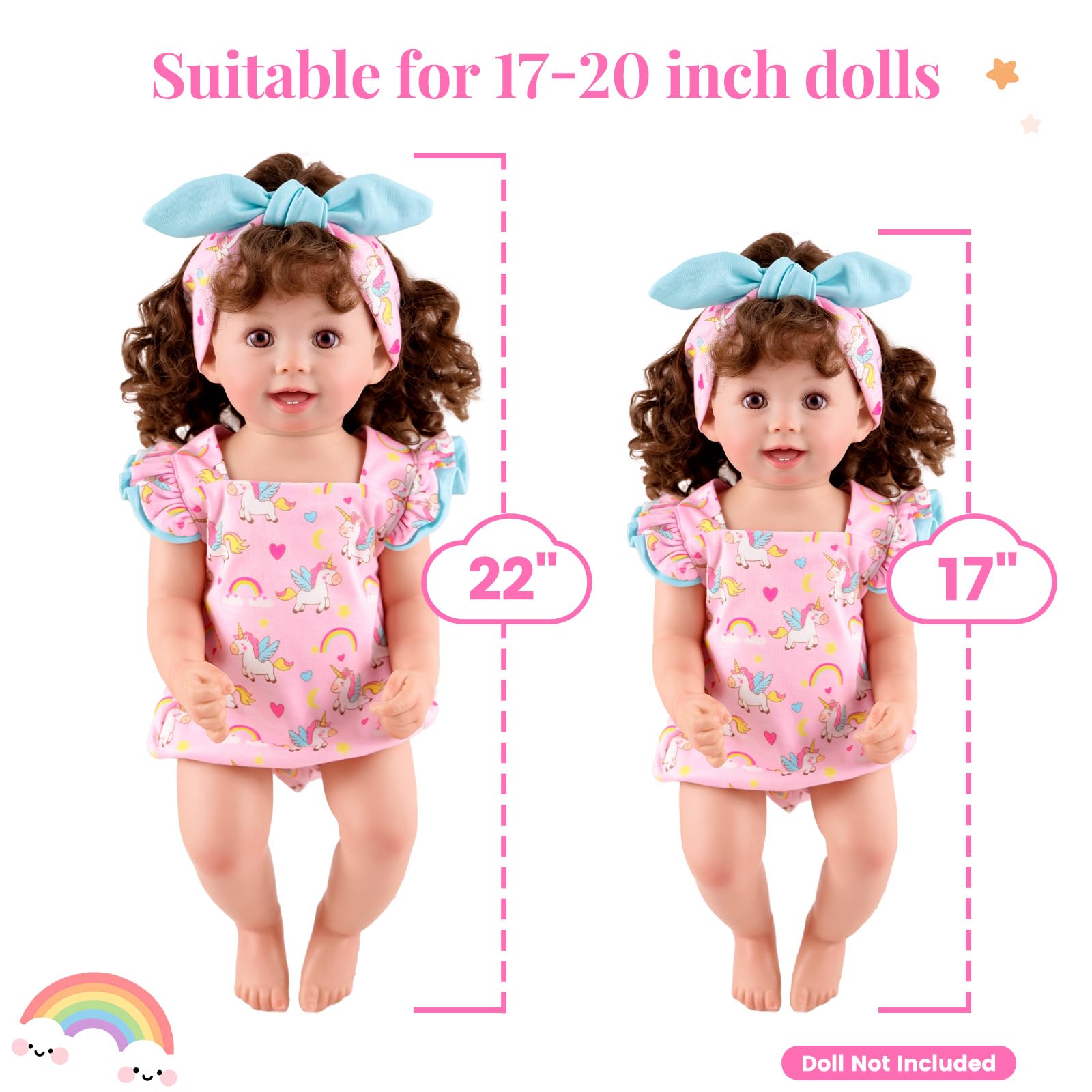 BABESIDE matching headbands complete outfits and stay secure during play