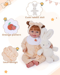 Babeside doll onesie set fits 17-22 inch dolls for quick dress-ups