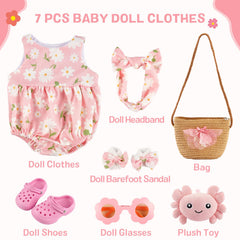 BABESIDE soft onesie offers easy dressing and gentle fabric for play.
