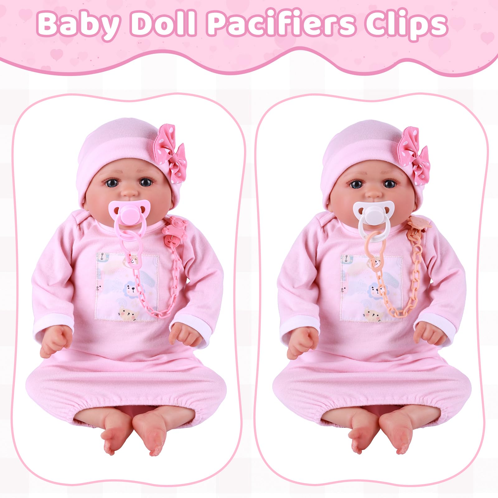 BABESIDE pacifier clip-chain keeps accessories within reach during play