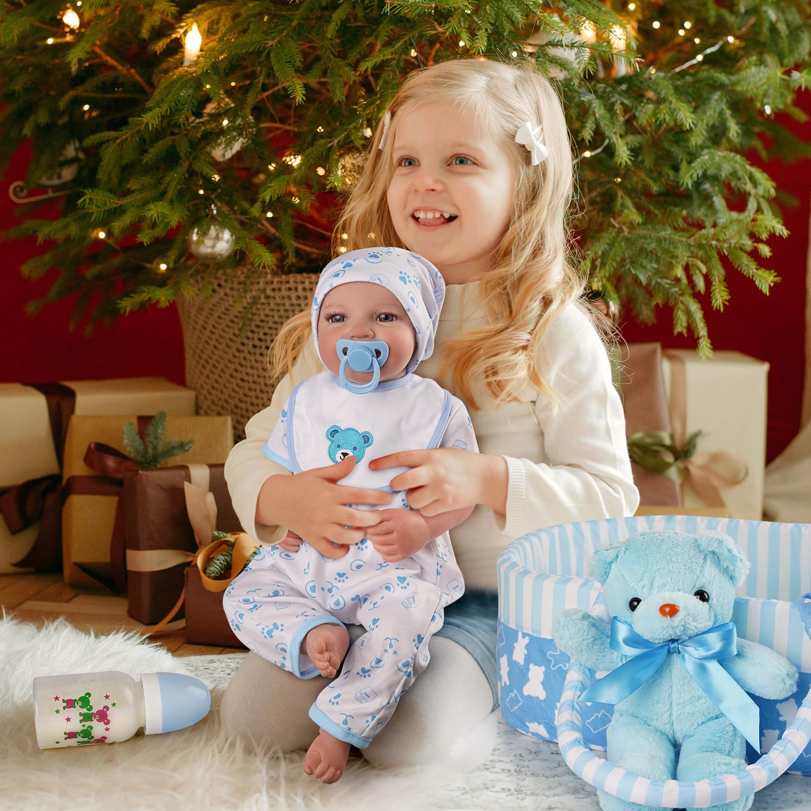 BABESIDE doll pacifier enhances lifelike soothing play experiences.