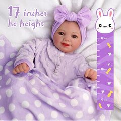 Babeside doll with poseable limbs enabling natural posing for pretend care