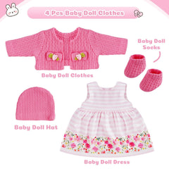 BABESIDE soft fabric socks enhance every doll outfit