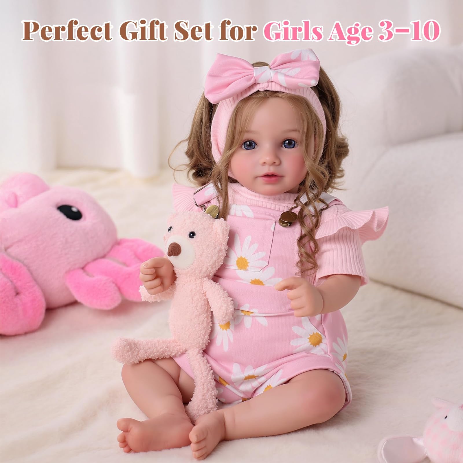 BABESIDE Soft cloth body enhances gentle hugs and realistic posing.