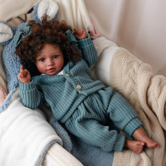 BABESIDE soft vinyl head and limbs with cotton body for gentle hugs
