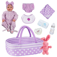 Babeside soft vinyl and cloth body showing cuddly, child-friendly feel
