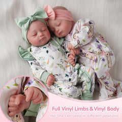 BABESIDE twin dolls ideal for photography props and storytelling